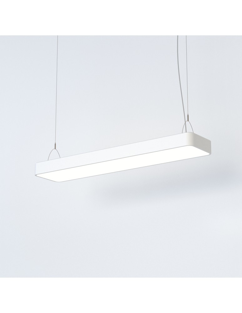 Pendant lamps - Nowodvorski SOFT LED 90X20 Ceiling Pendant Max wattage 16W LED TUBE T8 White 7545 - product kolory-swiatla.pl 2