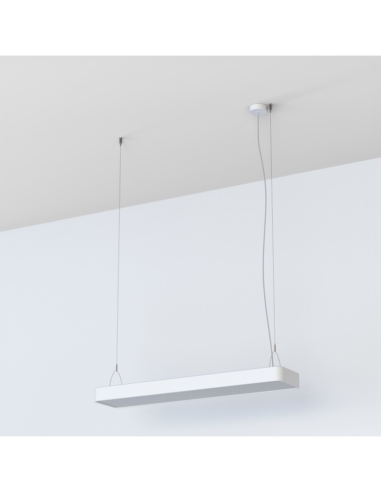 Pendant lamps - Nowodvorski SOFT LED 90X20 Ceiling Pendant Max wattage 16W LED TUBE T8 White 7545 - product kolory-swiatla.pl 4