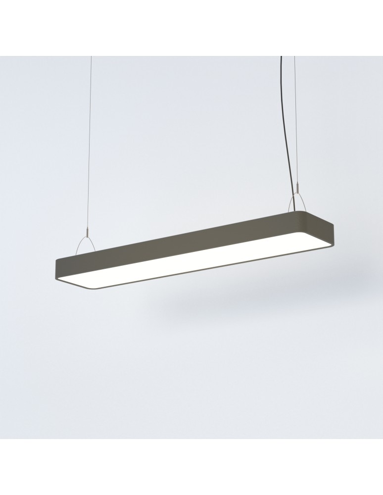 Pendant lamps - Nowodvorski SOFT LED 90X20 Ceiling Pendant Max wattage 16W LED TUBE T8 Graphite 7532 - product kolory-swiatla.pl 2