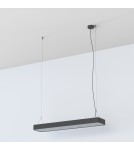 Pendant lamps - Nowodvorski SOFT LED 90X20 Ceiling Pendant Max wattage 16W LED TUBE T8 Graphite 7532 - product 4