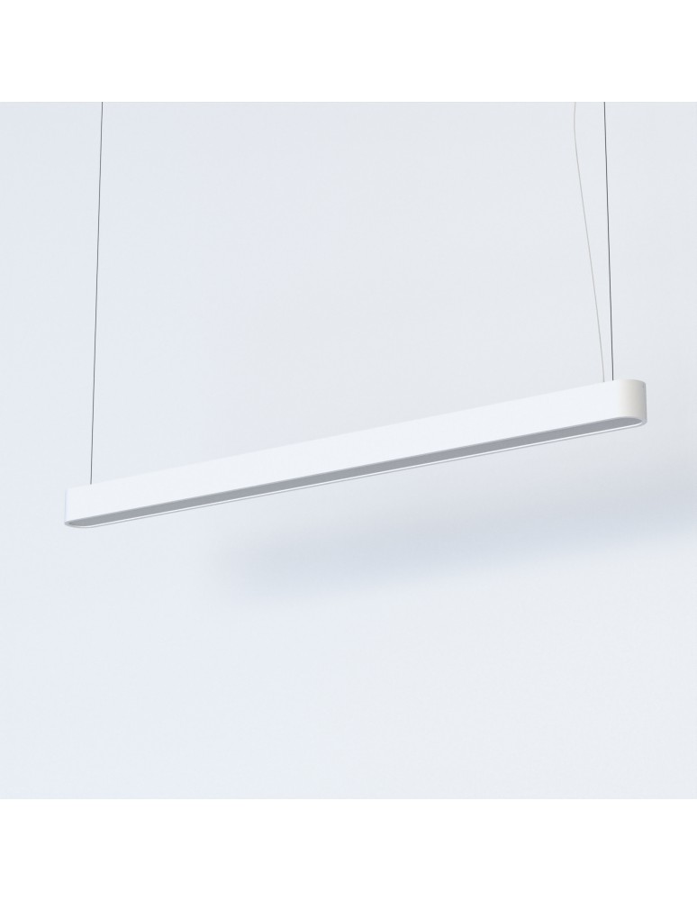 Pendant lamps - Nowodvorski SOFT LED 120X6 Ceiling Pendant Max wattage 22W LED TUBE T8 White 7537 - product kolory-swiatla.pl 1