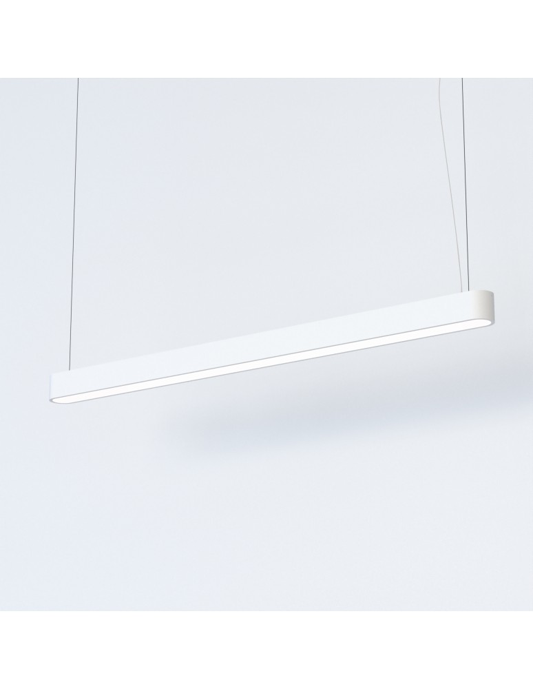 Pendant lamps - Nowodvorski SOFT LED 120X6 Ceiling Pendant Max wattage 22W LED TUBE T8 White 7537 - product kolory-swiatla.pl 2