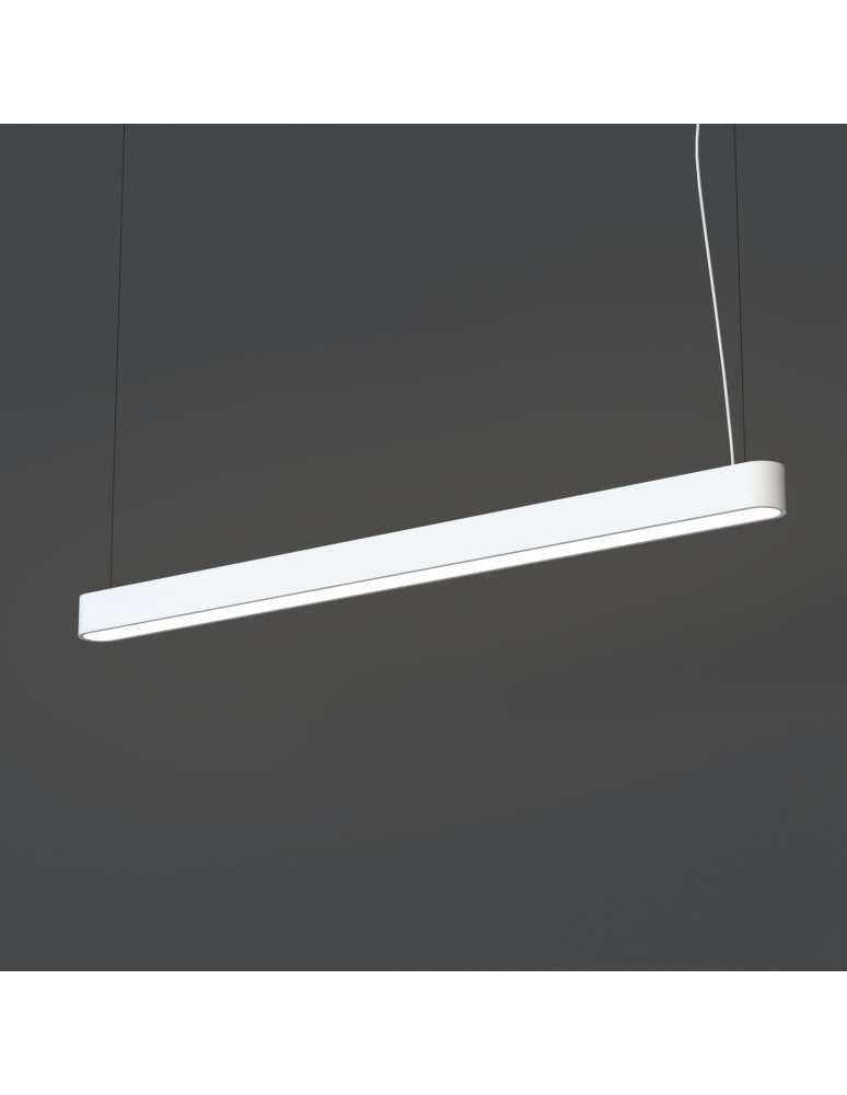Pendant lamps - Nowodvorski SOFT LED 120X6 Ceiling Pendant Max wattage 22W LED TUBE T8 White 7537 - product kolory-swiatla.pl 3