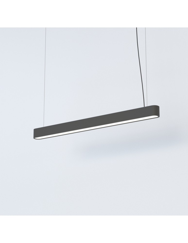 Pendant lamps - Nowodvorski SOFT LED 90X6 Ceiling Pendant Max wattage 16W LED TUBE T8 Graphite 7535 - product kolory-swiatla.pl 2