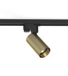 Lamps for 1 phase busbars - Nowodvorski PROFILE MONO Configurable System PROFILE luminaire Max wattage 10W only LED GU10 Brass 7583 - product 1