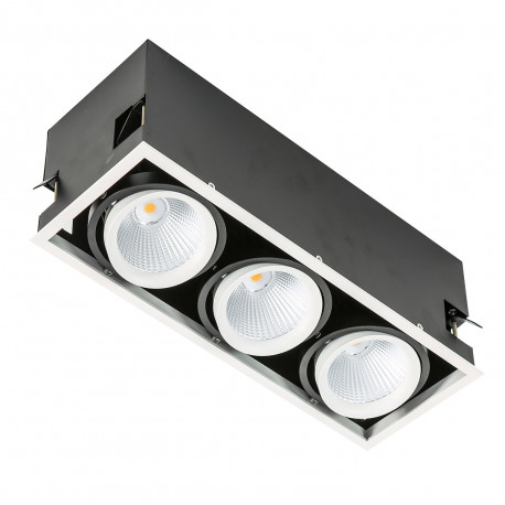 ITALUX Vertico Triple 3x18W LED 230V Biały/Czarny GL7108-3/3X18W 3000K WH+BL Wpust