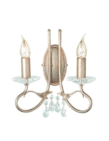 Elstead Lighting Interior Wall lamp CHRISTINA 2x60W E14 CRT2 SILVER/GOLD
