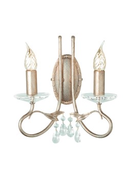 Elstead Lighting Interior Kinkiet CHRISTINA 2x60W E14 CRT2 SILVER/GOLD