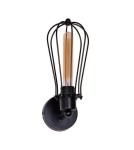Wall lamps - Light Prestige Pineto E27 1x40W Black/Transparent LP-1134/1W - product 1