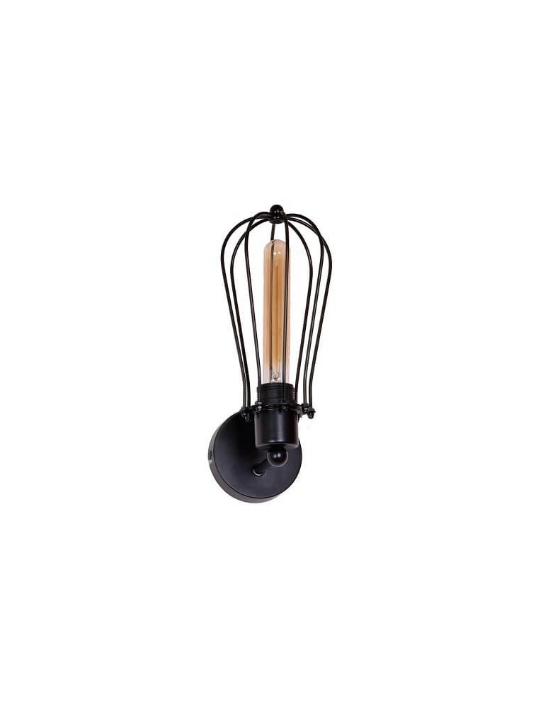 Wall lamps - Light Prestige Pineto E27 1x40W Black/Transparent LP-1134/1W - product kolory-swiatla.pl 1