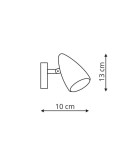 Wall lamps - Light Prestige Cortino LED 1x5W black LP-2638/1W - product 2