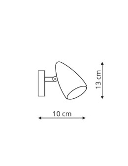 Light Prestige Cortino LED 1x5W black LP-2638/1W - product 2