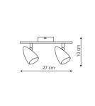 Kinkiety - Light Prestige Cortino LED 2x5W czarny LP-2638/2W - produkt 2