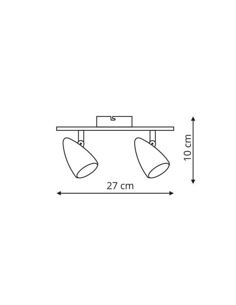 Wall lamps - Light Prestige Cortino LED 2x5W black LP-2638/2W - product kolory-swiatla.pl 2