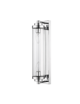 Light Prestige Lorenzo Wall lamp E14 2x40W transparent/silver LP-2960/1W CH