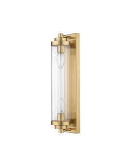 Light Prestige Lorenzo Wall lamp E14 2x40W transparent/gold LP-2960/1W GD