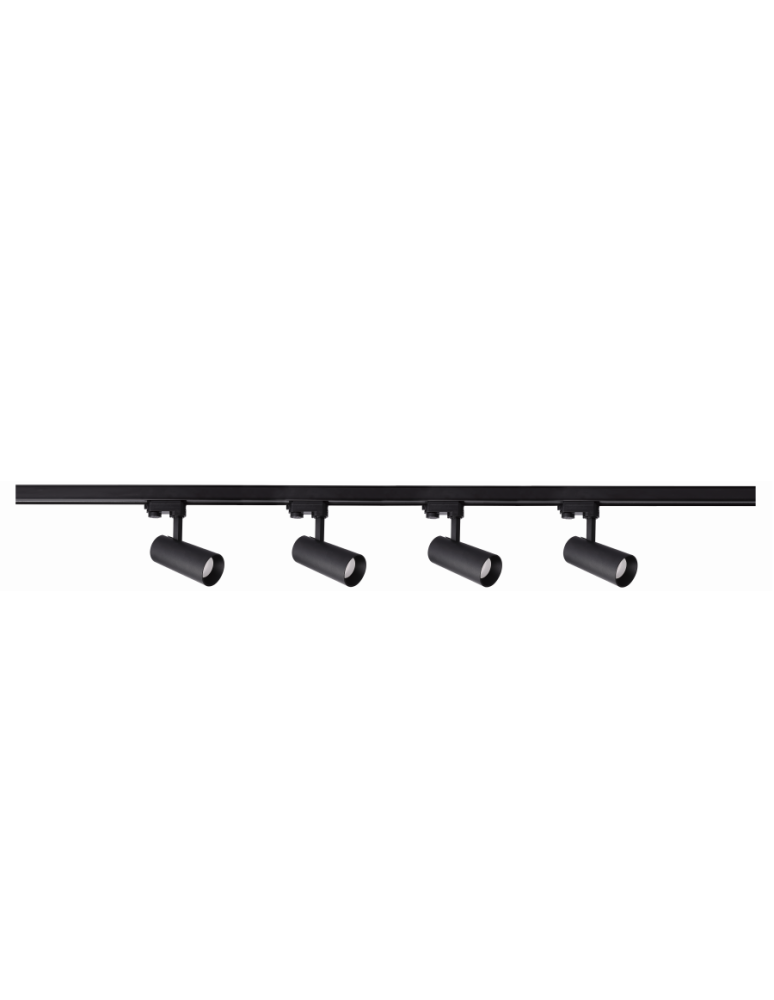 Ready-made rail kits - Light Prestige Ice System 3F GU10 4x50W black LP-732 4W BK SET - product kolory-swiatla.pl 1