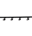 Ready-made rail kits - Light Prestige Snow System 3F GU10 4x50W black LP-737 BK SET 3F - product 1
