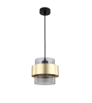 Pendant lamps - Light Prestige Miele pendant lamp E27 1x40W smoke/gold LP-866/1P SM/GD - product 1