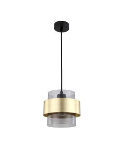 Light Prestige Miele Lampa wisząca E27 1x40W dymny/złoty LP-866/1P SM/GD