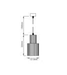 Pendant lamps - Light Prestige Tokio pendant lamp E27 1x60W white LP-787/1P L WH - product 2