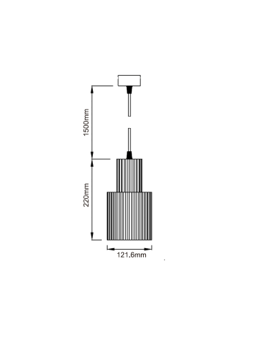 Light Prestige Tokio pendant lamp E27 1x60W white LP-787/1P L WH - product 2