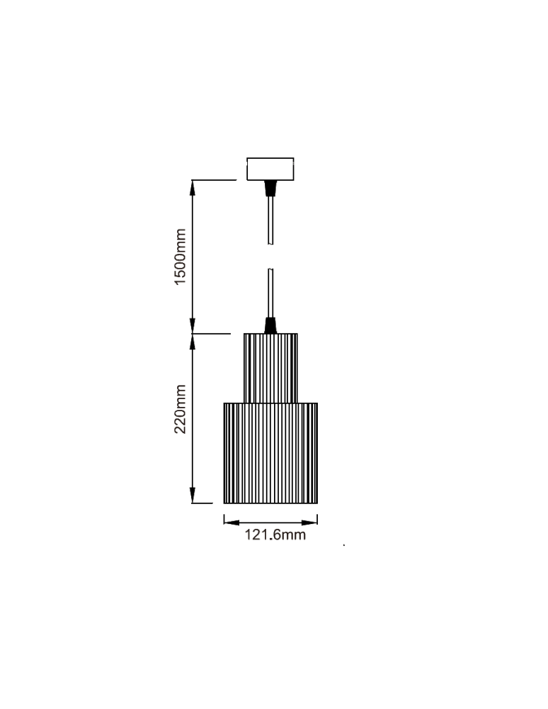 Pendant lamps - Light Prestige Tokio pendant lamp E27 1x60W white LP-787/1P L WH - product kolory-swiatla.pl 2