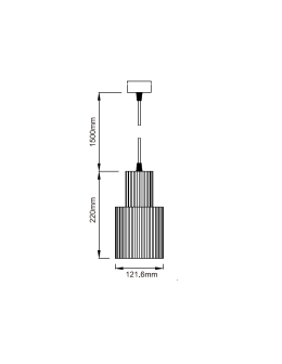 Light Prestige Tokio Lampa wisząca E27 1x60W biały LP-787/1P L WH - produkt 2