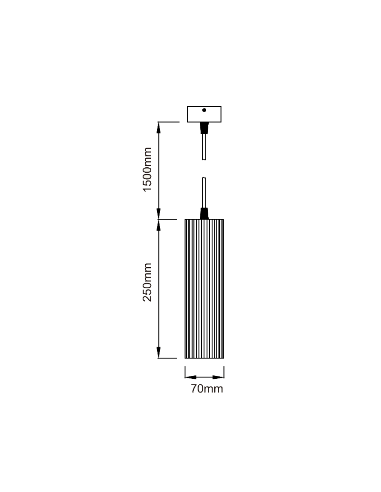 Pendant lamps - Light Prestige Tokio GU10 pendant lamp 1x50W black LP-787/1P BK - product kolory-swiatla.pl 2