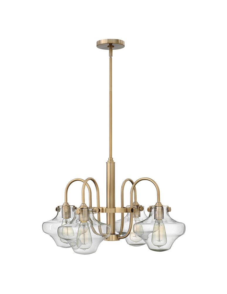 Chandeliers - Hinkley CONGRESS Clear Glass 4x100W E27 HK/CONGRES4/B BC Pendant. - product kolory-swiatla.pl 1