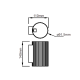 Light Prestige Tokio Kinkiet G9 1x40W czarny LP-787/1W BK