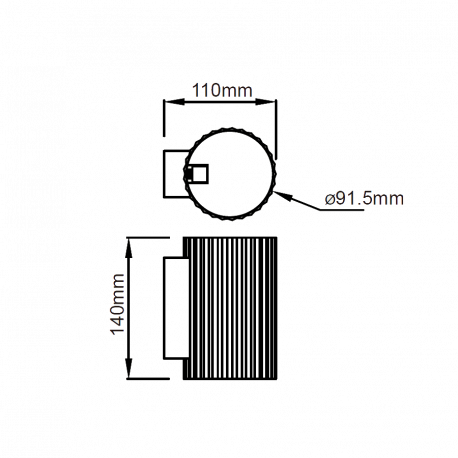 Light Prestige Tokio Kinkiet G9 1x40W czarny LP-787/1W BK