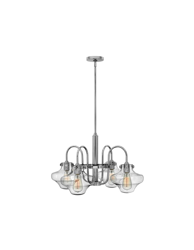 Chandeliers - Hinkley CONGRESS Clear Glass 4x100W E27 HK/CONGRES4/B CM Pendant. - product kolory-swiatla.pl 1
