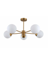 View Light Prestige Roma Pendant Lamp E14 5x40W gold/white LP-1345/5P GD