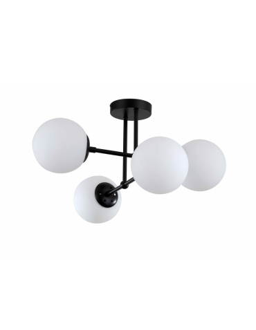 Light Prestige Roma Pendant Lamp E14 4x40W black/white LP-1345/4P BK