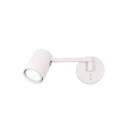 Adjustable wall lamps - Light Prestige Snow Wall lamp GU10 1x40W white LP-731/1WL WH - product 1
