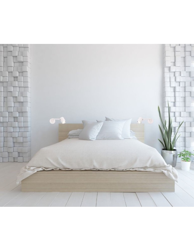 Adjustable wall lamps - Light Prestige Snow Wall lamp GU10 1x40W white LP-731/1WL WH - product kolory-swiatla.pl 2