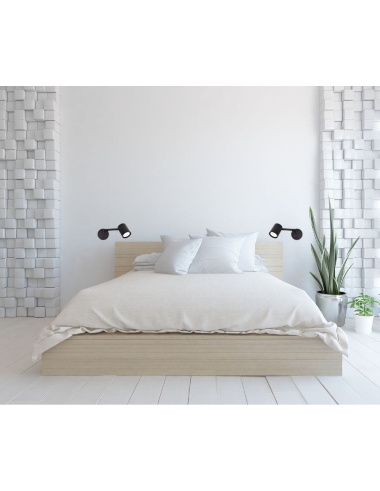 Adjustable wall lamps - Light Prestige Snow Wall lamp GU10 1x40W black LP-731/1WL BK - product kolory-swiatla.pl 2