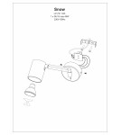 Adjustable wall lamps - Light Prestige Snow Wall lamp GU10 1x40W black LP-731/1WL BK - product 4