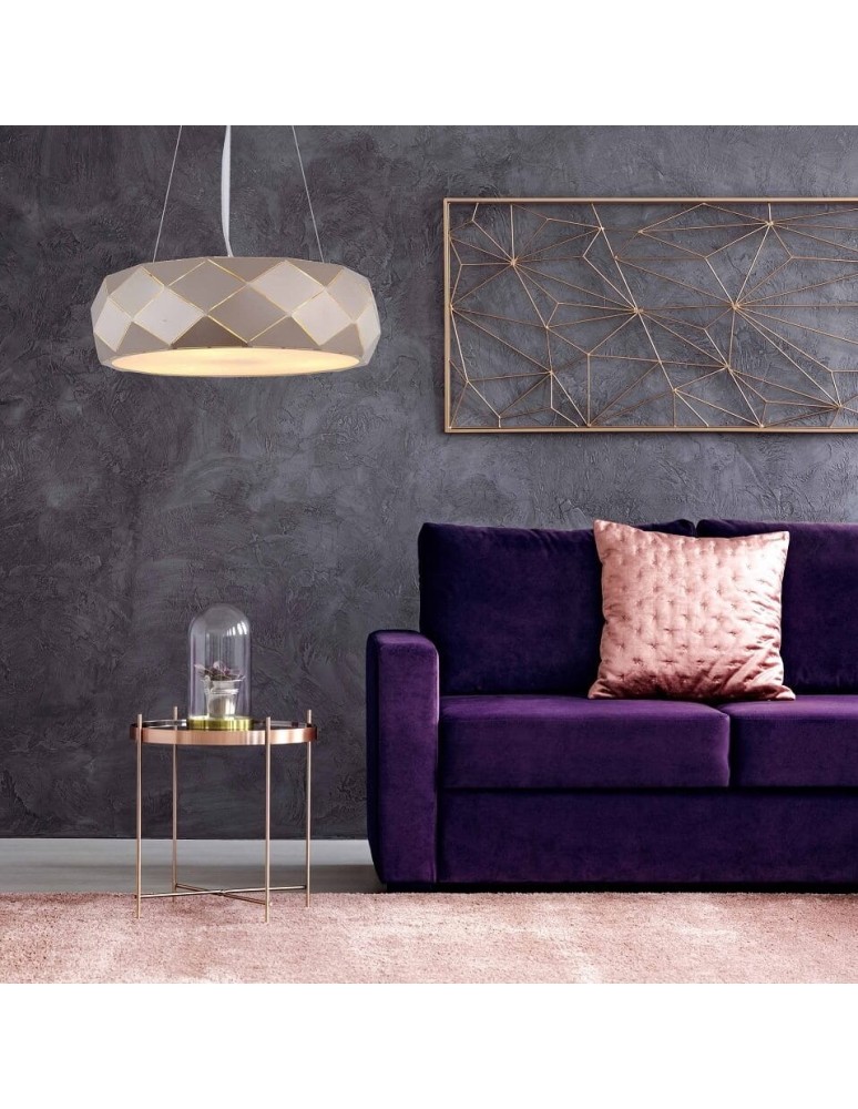 Pendant lamps - Light Prestige REUS pendant lamp E27 3x40W gold LP-8069/1P GD. - product kolory-swiatla.pl 2