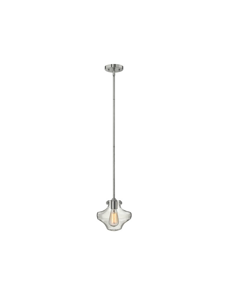Single pendant lamps - Hinkley CONGRESS Clear Glass 1x100W E27 HK/CONGRESP/B CM Pendant. - product kolory-swiatla.pl 1