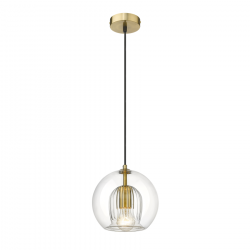 Light Prestige Arette Lampa wisząca E27 1x40W transparentny/złoty LP-133/1P