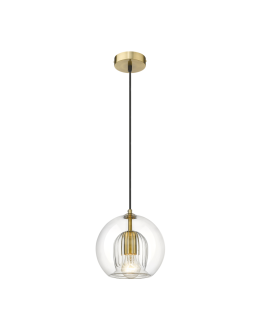 Light Prestige Arette pendant lamp E27 1x40W transparent/gold LP-133/1P