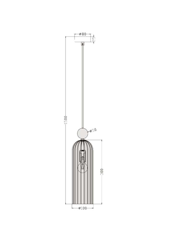 Single pendant lamps - Light Prestige Piega pendant lamp E14 1x40W amber LP-939/1P amber - product kolory-swiatla.pl 2