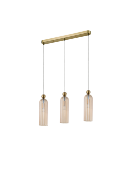 Light Prestige Piega Lampa wisząca E14 3x40W amber/złoty LP-939/3L amber - produkt 2