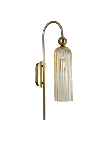 Light Prestige Piega Wall lamp E14 1x40W amber/gold LP-939/1W amber