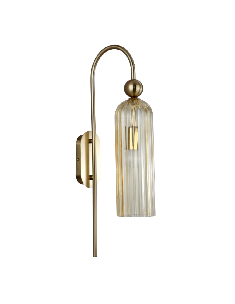 Glamour wall lamps - Light Prestige Piega Wall lamp E14 1x40W amber/gold LP-939/1W amber - product kolory-swiatla.pl 1