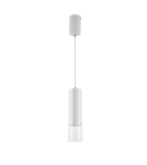 Pendant lamps - Light Prestige Manacor GU10 pendant lamp 1x50W white/transparent LP-232/1P WH - product 1