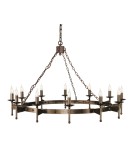 Rustic chandeliers - Elstead Lighting Interior Pendant CROMWELL 12x60W E14 CW12 OLD BRZ - product 1