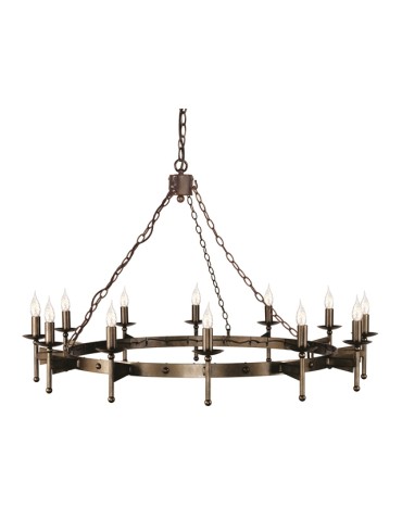 Elstead Lighting Interior Pendant CROMWELL 12x60W E14 CW12 OLD BRZ